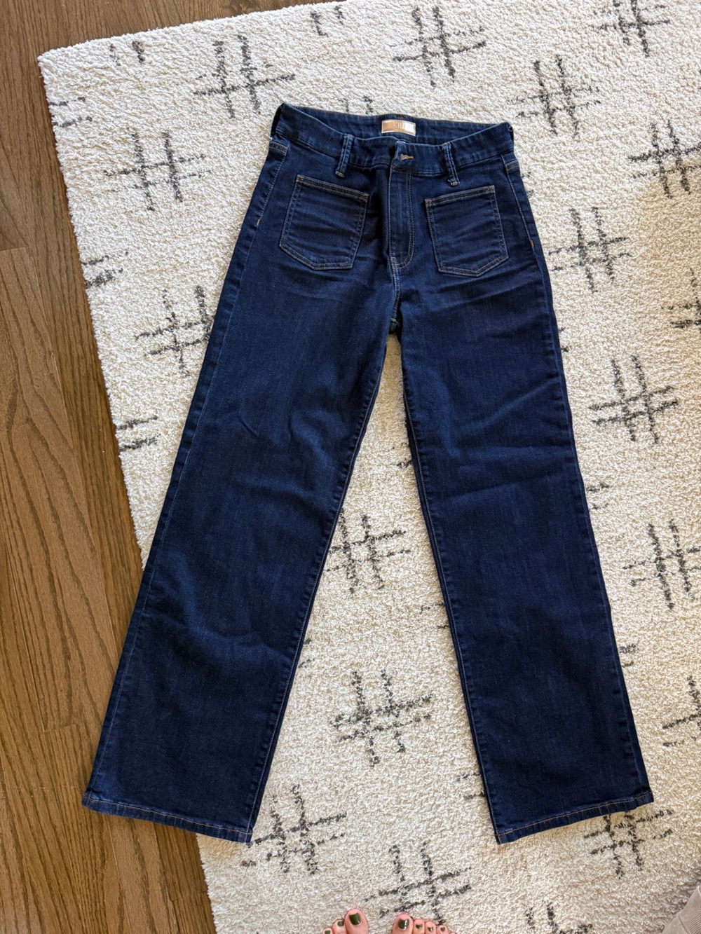 Kut from the Kloth Slim Straight Dark Blue Jeans